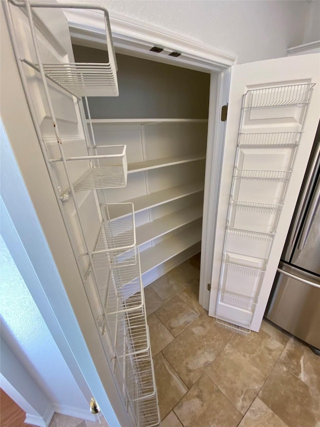 view of pantry