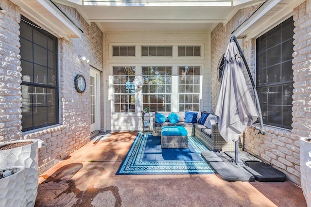 view of patio / terrace with an outdoor hangout area