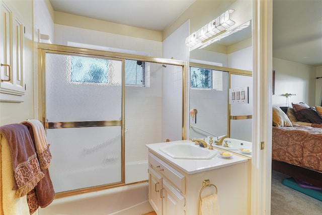 106 Firebird Cv, Lakeway, TX 78734 - full bath with connected bathroom, enclosed tub / shower combo, and vanity