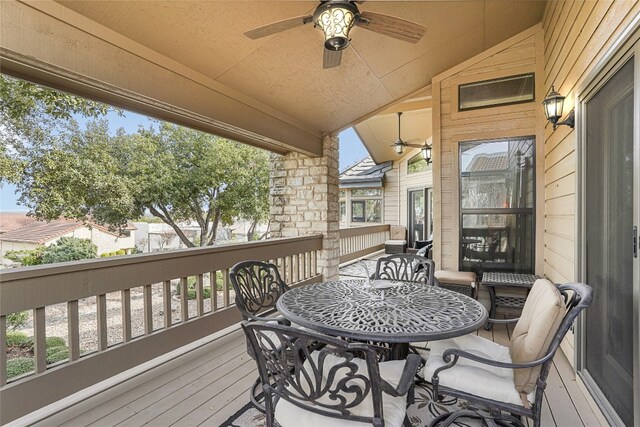 106 Firebird Cv, Lakeway, TX 78734 - deck featuring ceiling fan