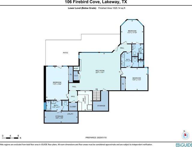 106 Firebird Cv, Lakeway, TX 78734 - view of room layout