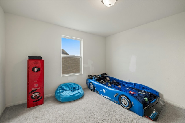 bedroom with carpet floors