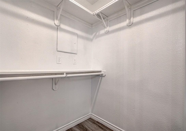108 Elmer Ave, Burnet, TX 78611 - walk in closet with dark wood finished floors