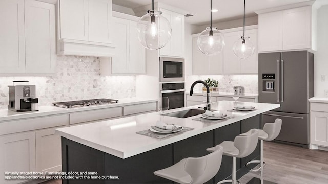 330 Allegheny Way, Kyle, TX 78640 - kitchen featuring a sink, white cabinets, and appliances with stainless steel finishes