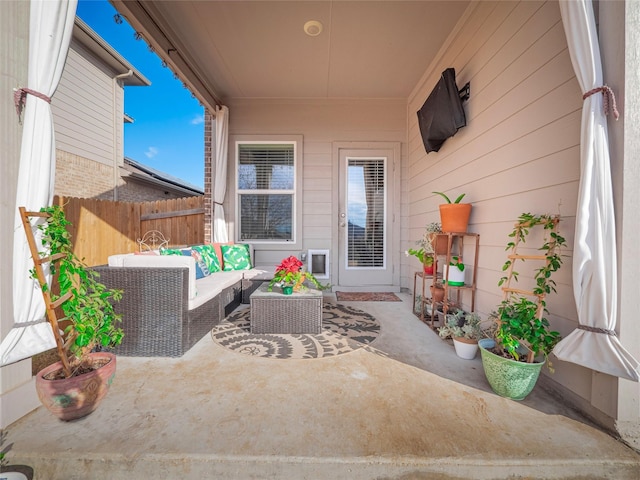 view of patio / terrace with outdoor lounge area