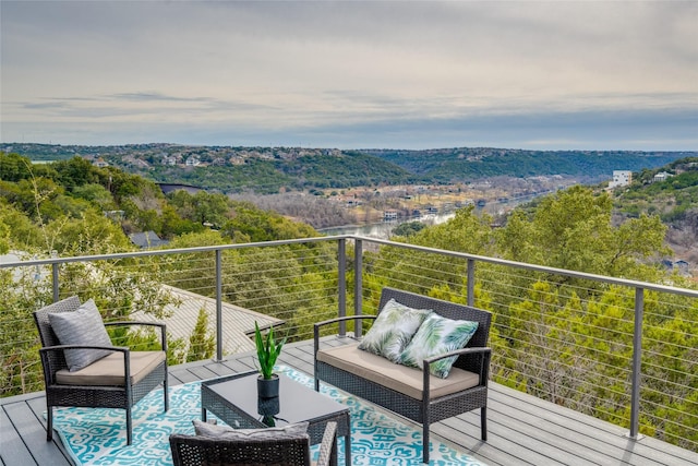 balcony with an outdoor living space