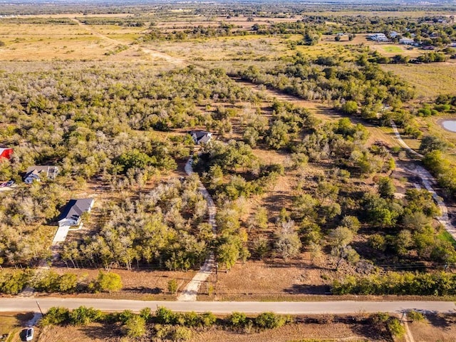 aerial view with a rural view