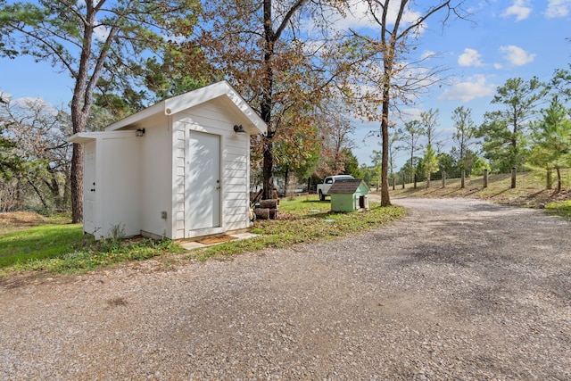 view of outdoor structure