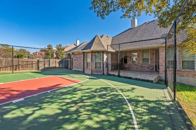 view of sport court