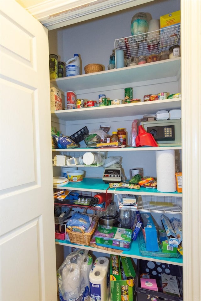 view of pantry