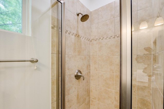 bathroom with walk in shower