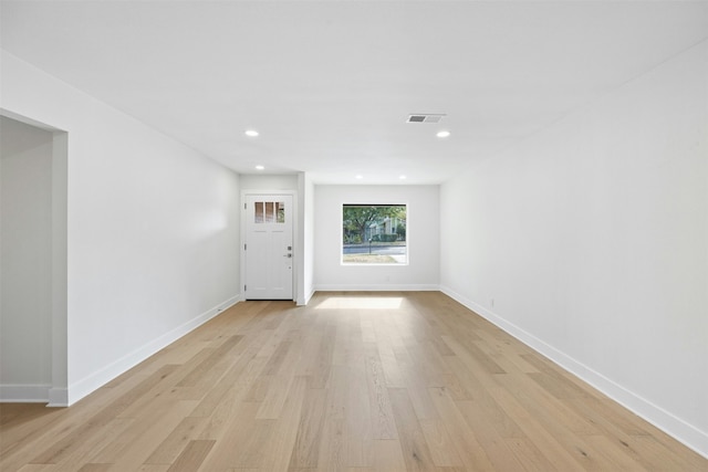 interior space featuring light hardwood / wood-style floors