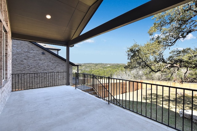 view of balcony