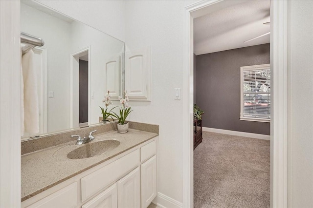 bathroom with vanity