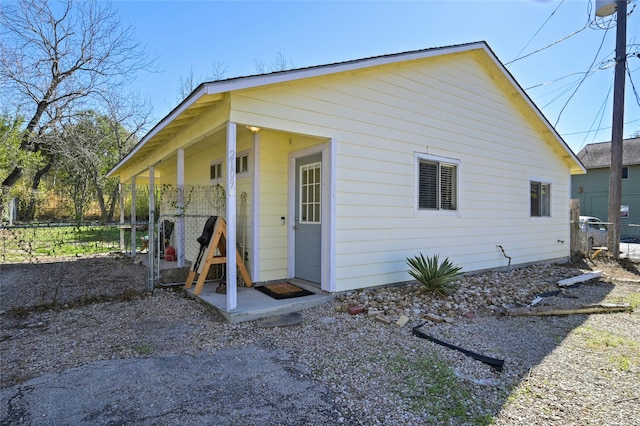 view of home's exterior