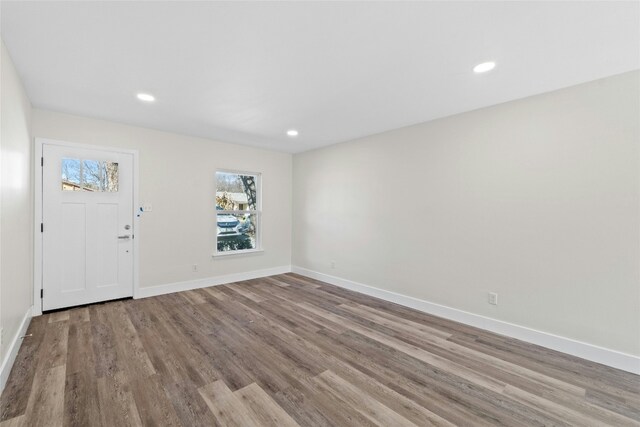 entryway featuring light wood-type flooring