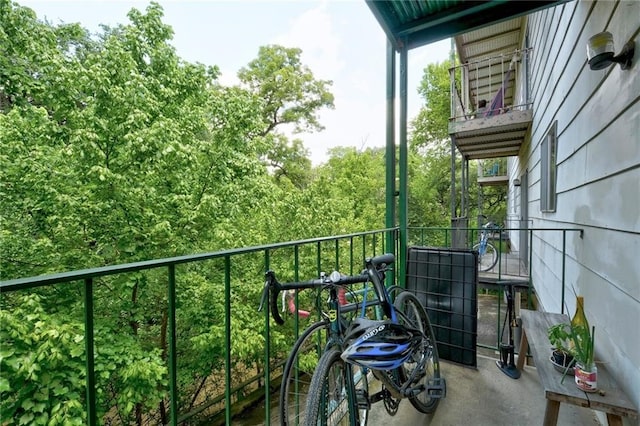 view of balcony