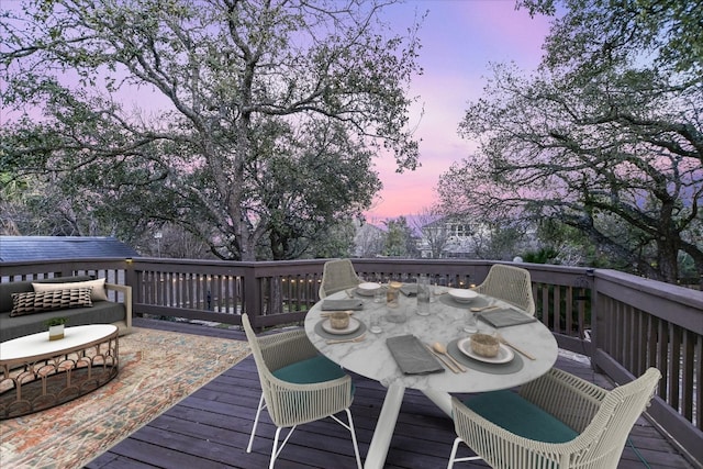 6817 Beatty Dr, Austin, TX 78749 - deck featuring outdoor dining area