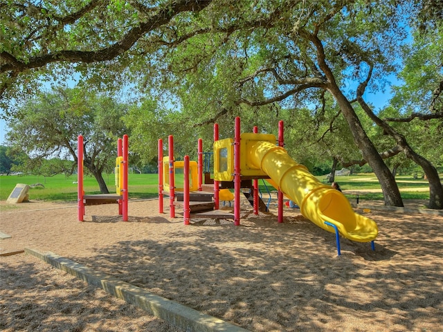 view of jungle gym