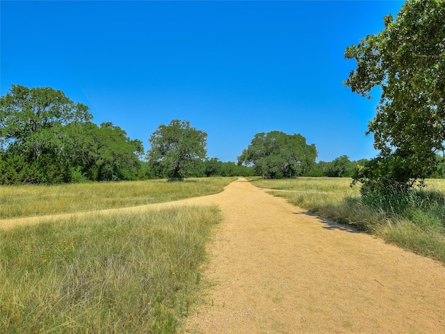 view of street featuring a rural view