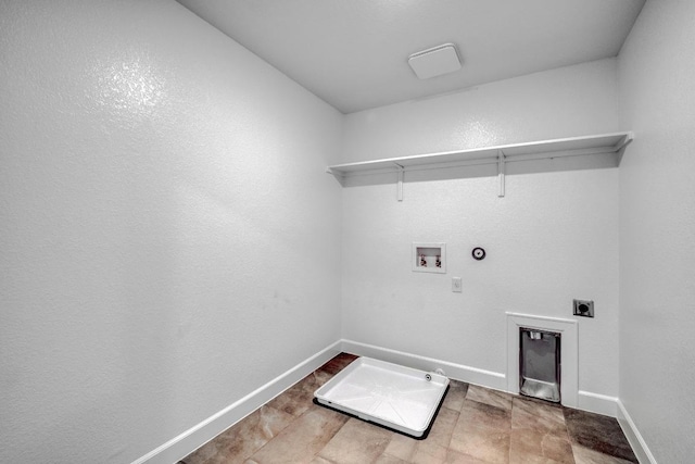 17109 Astral Ln, Manor, TX 78653 - laundry area with hookup for a gas dryer, hookup for a washing machine, and electric dryer hookup