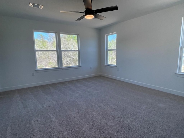 17308 Astral Ln, Manor, TX 78653 - unfurnished room with a ceiling fan and carpet flooring