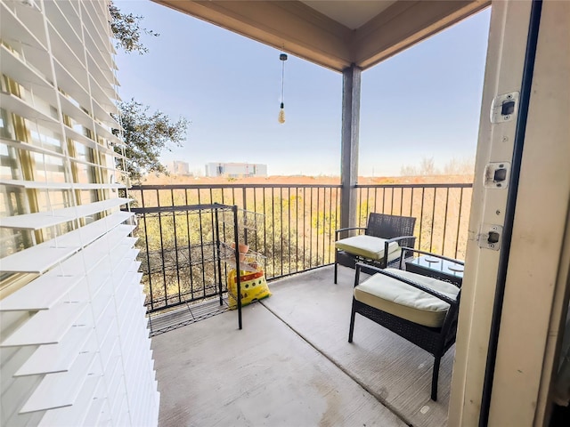 view of balcony