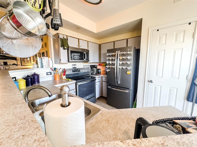 kitchen with stainless steel appliances and sink