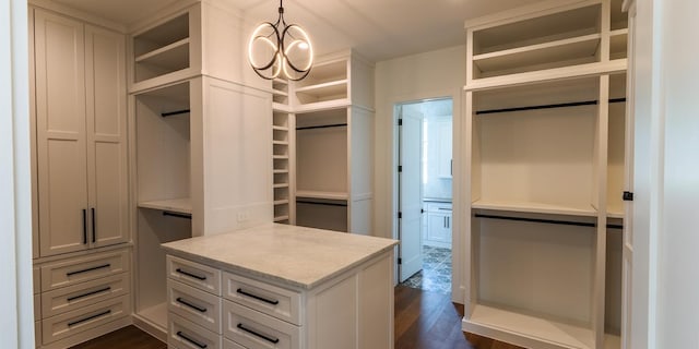 200 E Eldorado Ridge Dr, Fredericksburg, TX 78624 - spacious closet with dark wood finished floors