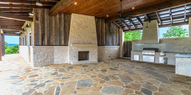 200 E Eldorado Ridge Dr, Fredericksburg, TX 78624 - view of patio with a sink