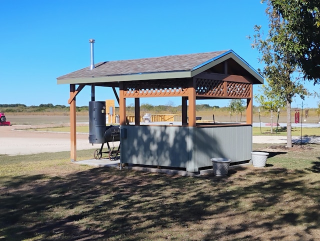 view of community featuring a gazebo