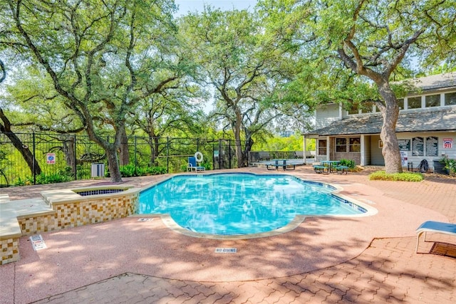 12166 Metric Blvd Unit 341, Austin, TX 78758 - view of pool with a patio area and a pool with connected hot tub