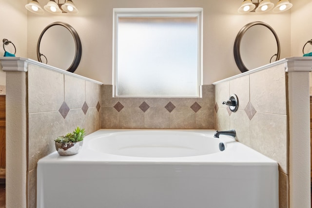 bathroom with a bathing tub