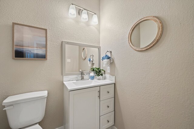 1735 Lake Blf, Canyon Lake, TX 78133 - bathroom with vanity and a textured wall