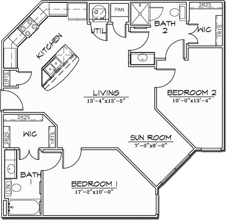2502 Leon St Unit 211, Austin, TX 78705 - view of floor plan / room layout