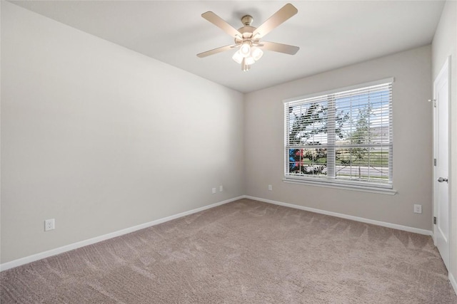 1207 Haley Ln, Salado, TX 76571 - spare room featuring a ceiling fan and light carpet
