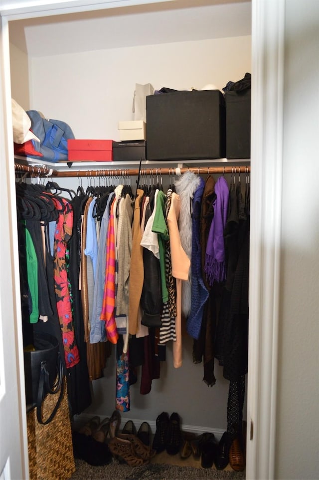 view of closet