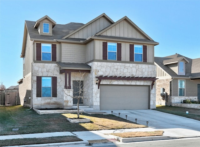 view of front of house featuring a garage