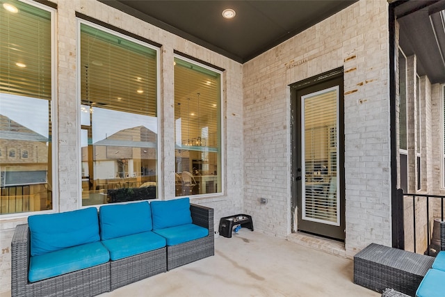 view of patio / terrace with an outdoor hangout area