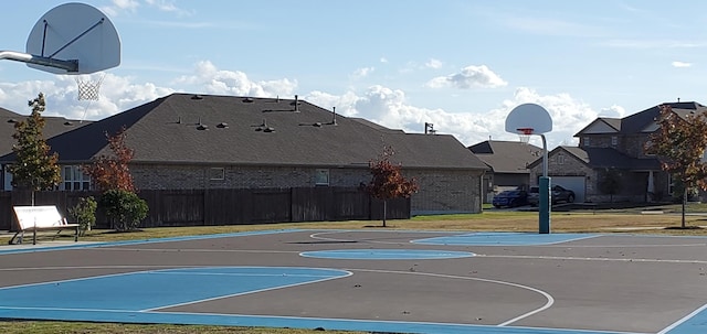 view of sport court