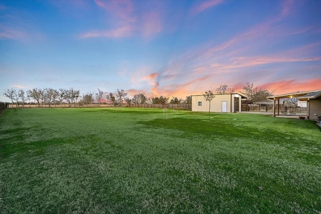 190 Margies Way, Bastrop, TX 78602 - view of yard with an outdoor structure