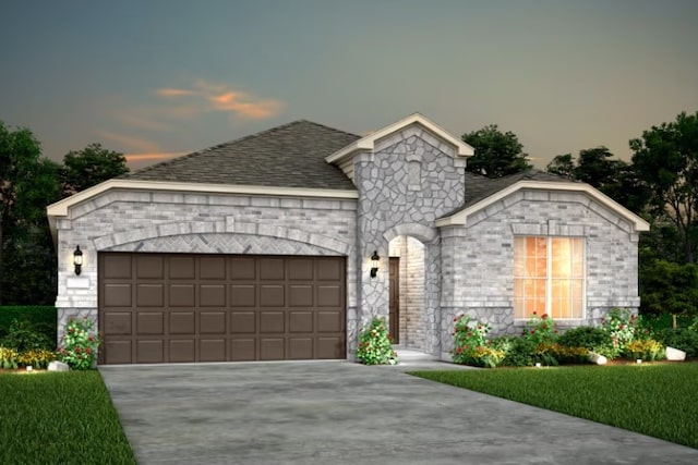 view of front of home featuring a garage