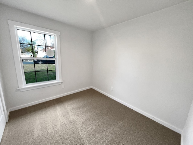 view of carpeted empty room