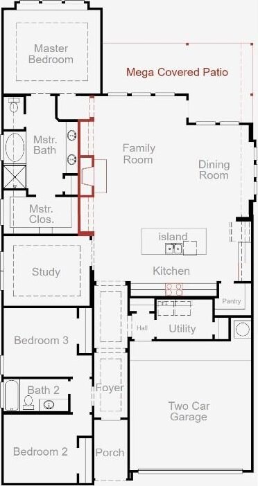295 Five Mile Creek Way, Kyle, TX 78640 - room layout
