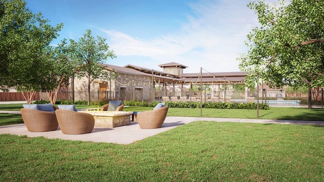 212 Hidalgo Ln, Elgin, TX 78621 - view of property's community with a patio area