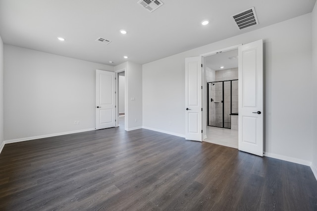184 Milam Creek Dr, Kyle, TX 78640 - spare room featuring recessed lighting, dark wood finished floors, and baseboards