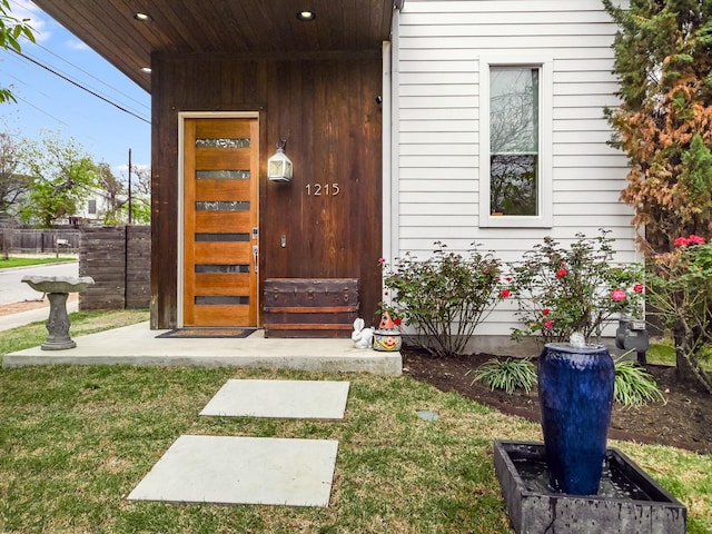 view of entrance to property