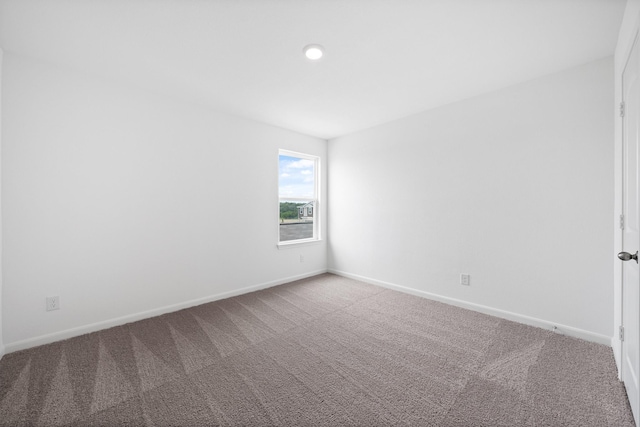 view of carpeted empty room