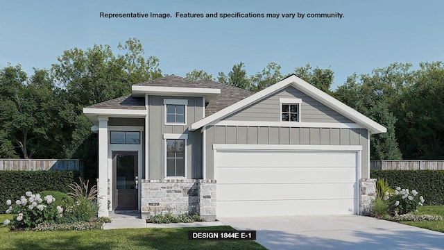 view of front of home featuring a garage