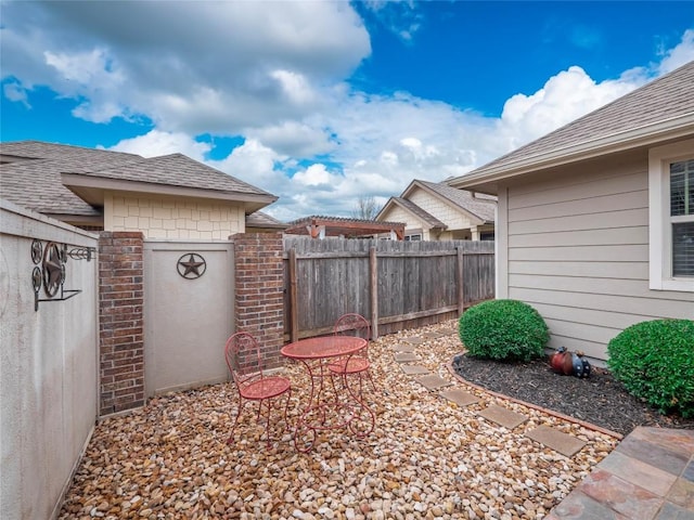238 Rock Bluff Ln, San Marcos, TX 78666 - view of yard with fence